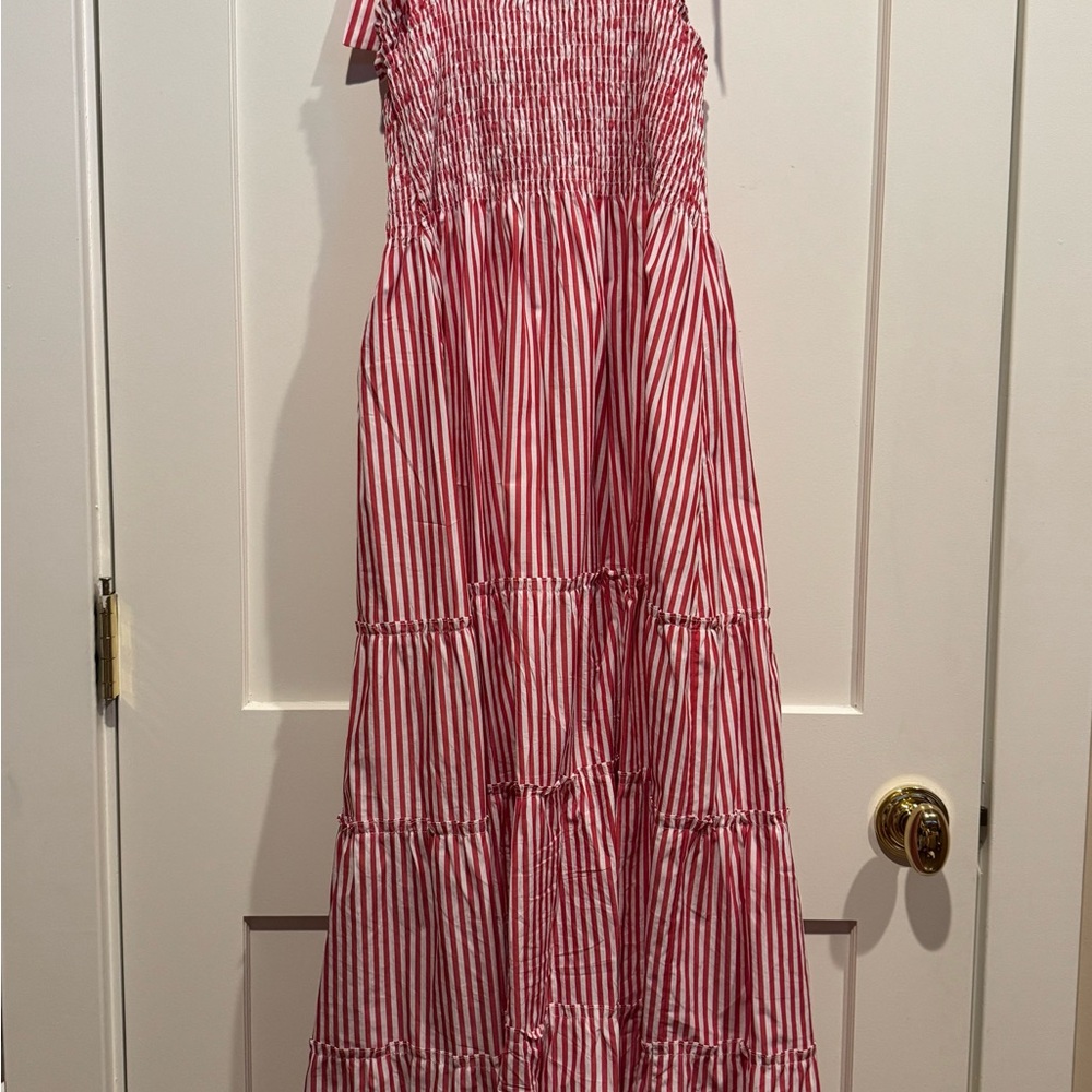 Maxwell & Geraldine Striped Red & White Dress